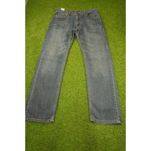 Levi's 505 Jeans Mens 36x34 Gray Denim Cotton Logo Regular Fit Straight Leg